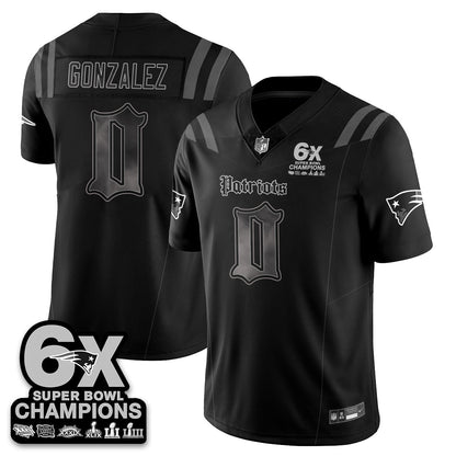 NE 'Dark Gothic' Vapor Limited Jersey - 6-Time Champions - Stitched