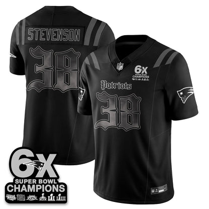 NE 'Dark Gothic' Vapor Limited Jersey - 6-Time Champions - Stitched
