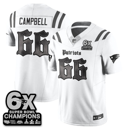 NE 'Dark Gothic' Vapor Limited Jersey - 6-Time Champions - Stitched
