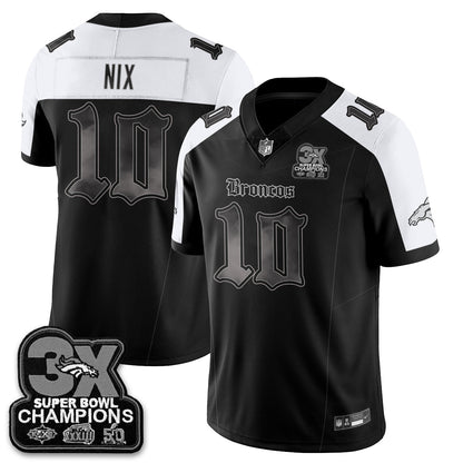 DEN 'Dark Gothic' Vapor Limited Jersey - 3-Time Champions - Stitched