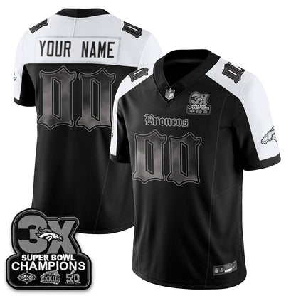 DEN 'Dark Gothic' Vapor Limited Jersey - 3-Time Champions - Stitched