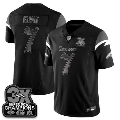 DEN 'Dark Gothic' Vapor Limited Jersey - 3-Time Champions - Stitched