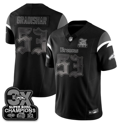 DEN 'Dark Gothic' Vapor Limited Jersey - 3-Time Champions - Stitched