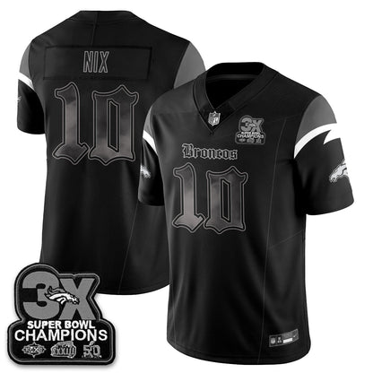 DEN 'Dark Gothic' Vapor Limited Jersey - 3-Time Champions - Stitched