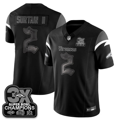 DEN 'Dark Gothic' Vapor Limited Jersey - 3-Time Champions - Stitched