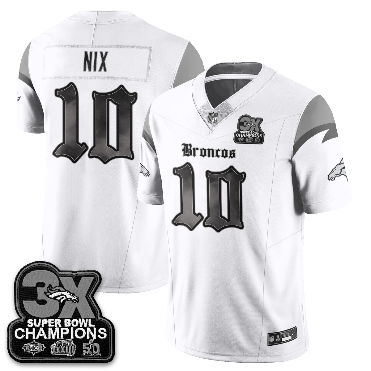 DEN 'Dark Gothic' Vapor Limited Jersey - 3-Time Champions - Stitched
