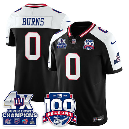 NYG 4-Time Champions Vapor Limited Jersey- 100th Season - Stitched