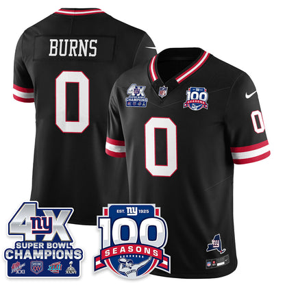 NYG 4-Time Champions Vapor Limited Jersey- 100th Season - Stitched