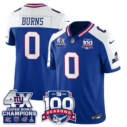 NYG 4-Time Champions Vapor Limited Jersey- 100th Season - Stitched