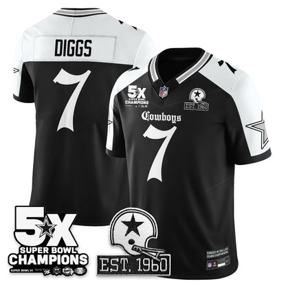 DAL 'Gothic 5-Time Champions Edition' Vapor Limited Jersey - Stitched