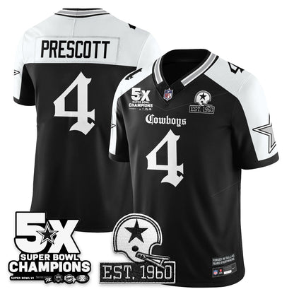 DAL 'Gothic 5-Time Champions Edition' Vapor Limited Jersey - Stitched