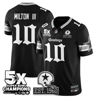 DAL 'Gothic 5-Time Champions Edition' Vapor Limited Jersey - Stitched