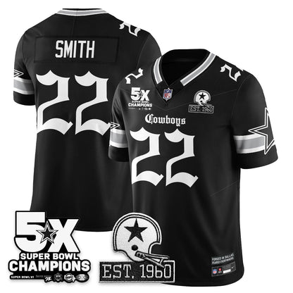 DAL 'Gothic 5-Time Champions Edition' Vapor Limited Jersey - Stitched