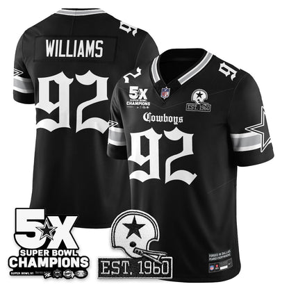 DAL 'Gothic 5-Time Champions Edition' Vapor Limited Jersey - Stitched