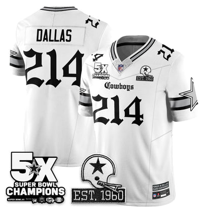 DAL 'Gothic 5-Time Champions Edition' Vapor Limited Jersey - Stitched
