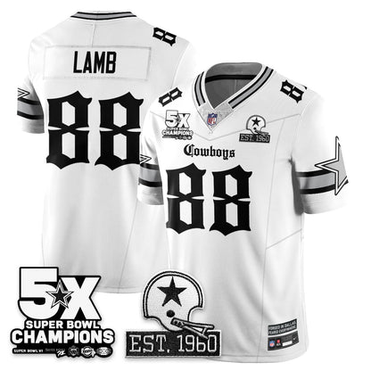 DAL 'Gothic 5-Time Champions Edition' Vapor Limited Jersey - Stitched