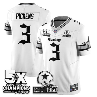 DAL 'Gothic 5-Time Champions Edition' Vapor Limited Jersey - Stitched