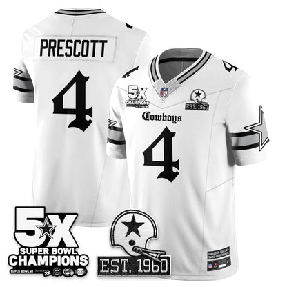 DAL 'Gothic 5-Time Champions Edition' Vapor Limited Jersey - Stitched