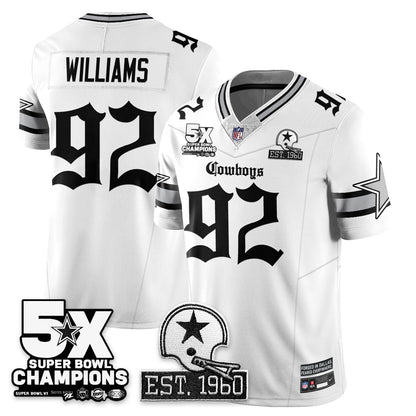 DAL 'Gothic 5-Time Champions Edition' Vapor Limited Jersey - Stitched