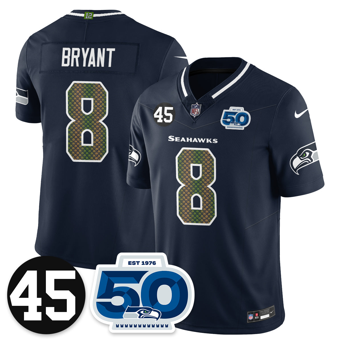 SEA Vapor Limited Jersey - Honor Kenny Easley - Stitched