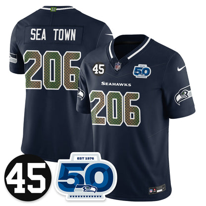 SEA Vapor Limited Jersey - Honor Kenny Easley - Stitched