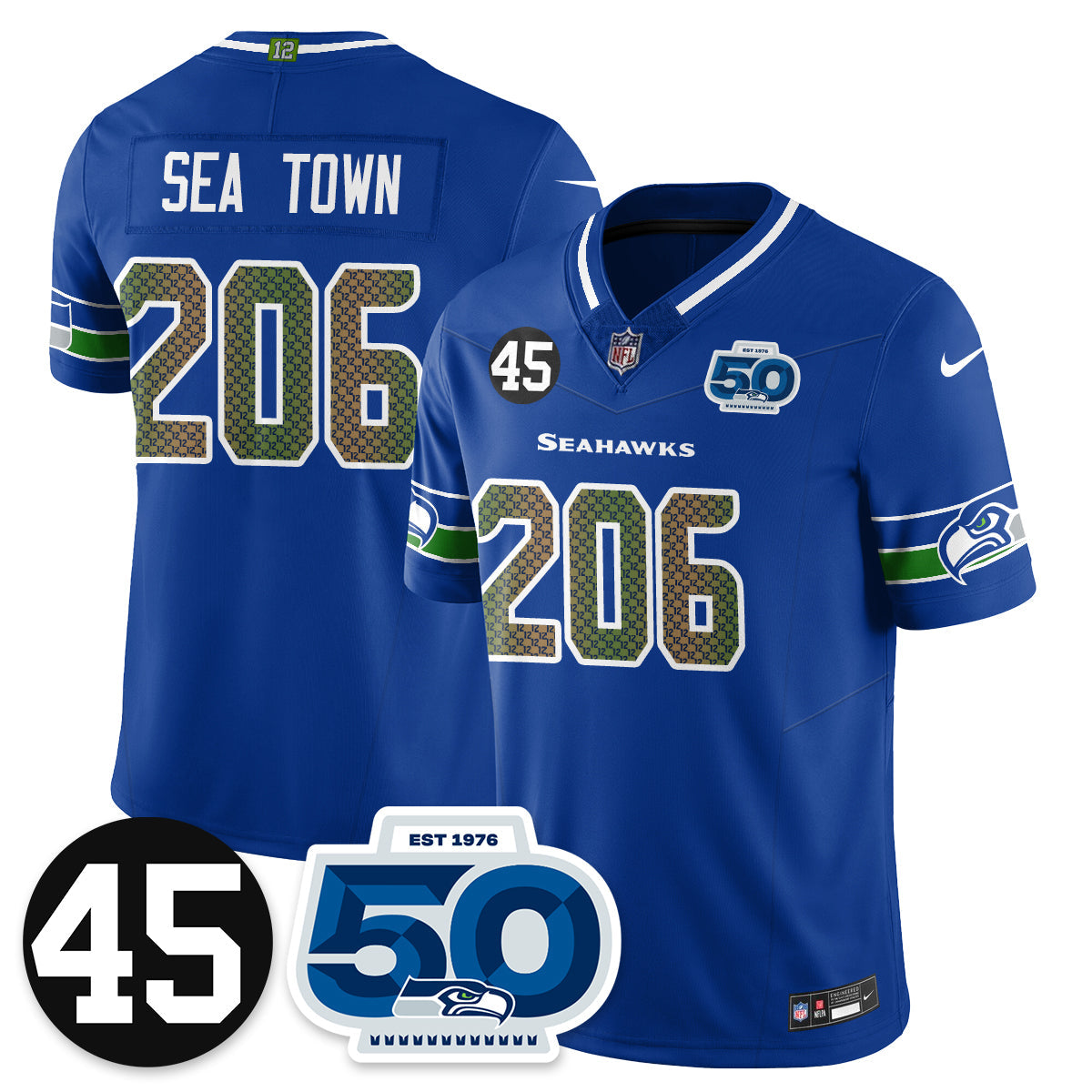 SEA Vapor Limited Jersey - Honor Kenny Easley - Stitched