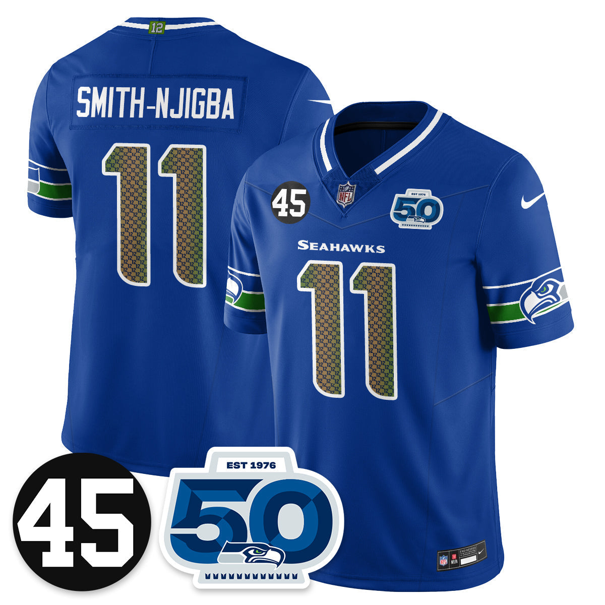 SEA Vapor Limited Jersey - Honor Kenny Easley - Stitched