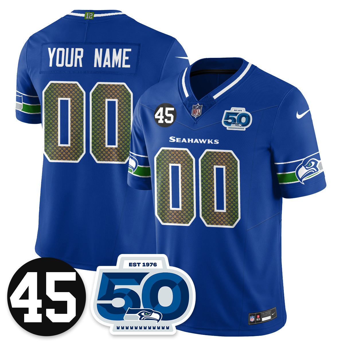 SEA Vapor Limited Jersey - Honor Kenny Easley - Stitched