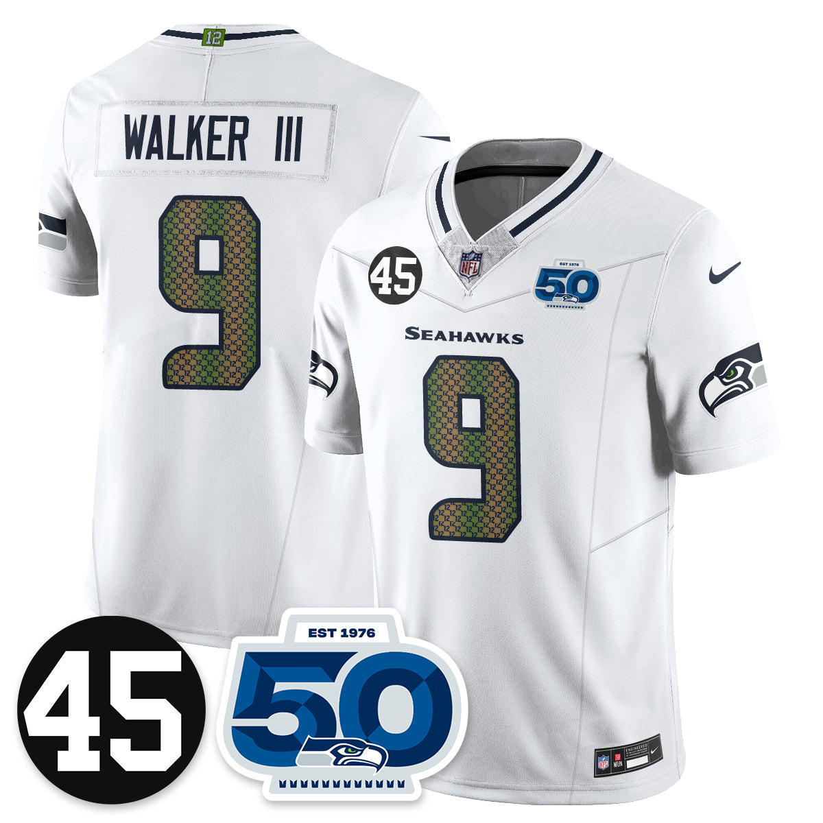 SEA Vapor Limited Jersey - Honor Kenny Easley - Stitched