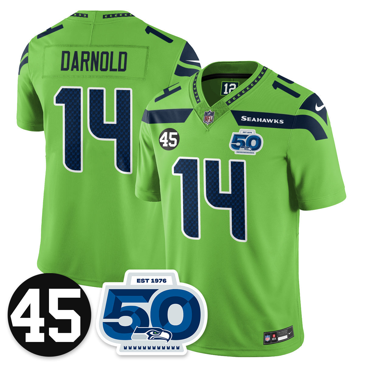 SEA Vapor Limited Jersey - Honor Kenny Easley - Stitched