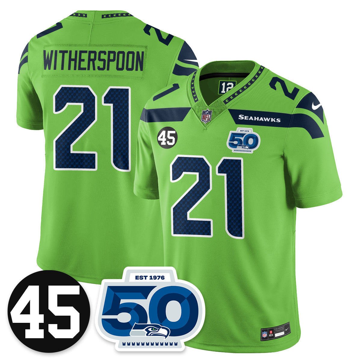 SEA Vapor Limited Jersey - Honor Kenny Easley - Stitched