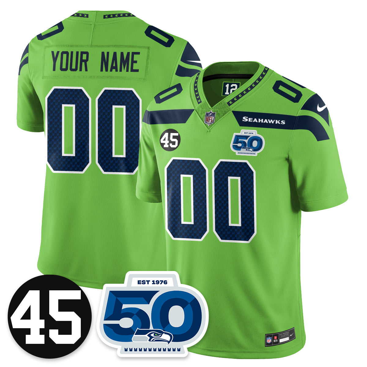SEA Vapor Limited Jersey - Honor Kenny Easley - Stitched