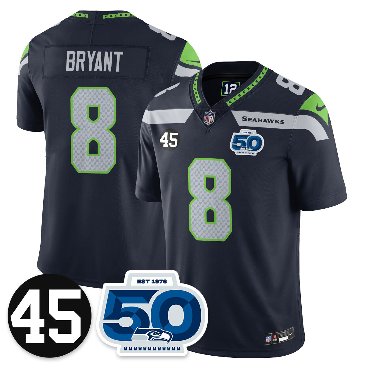 SEA Vapor Limited Jersey - Honor Kenny Easley - Stitched