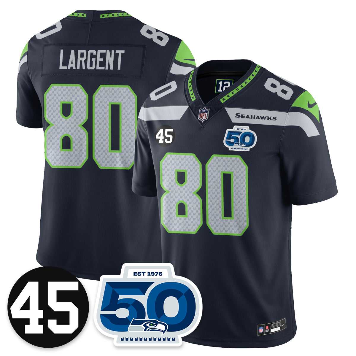 SEA Vapor Limited Jersey - Honor Kenny Easley - Stitched