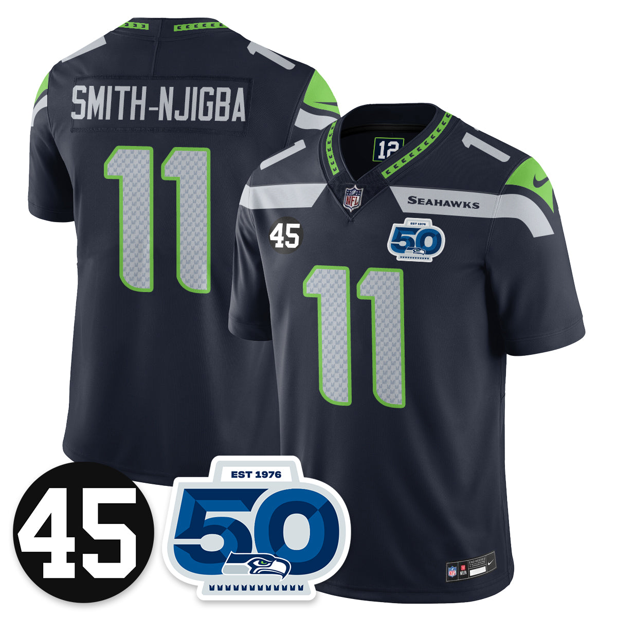 SEA Vapor Limited Jersey - Honor Kenny Easley - Stitched
