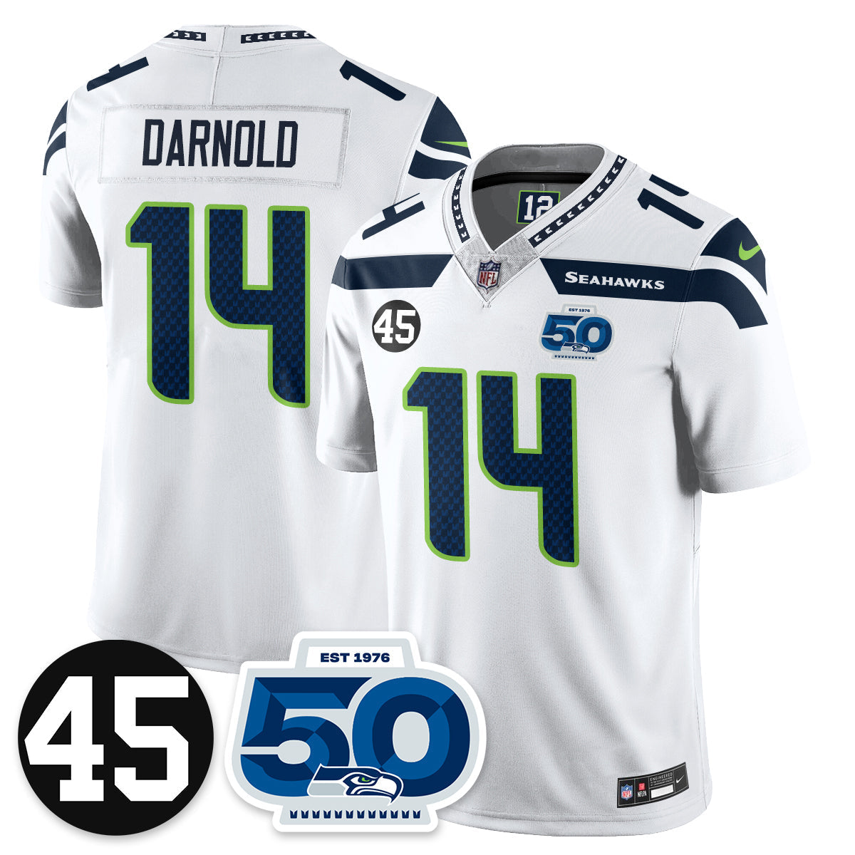 SEA Vapor Limited Jersey - Honor Kenny Easley - Stitched