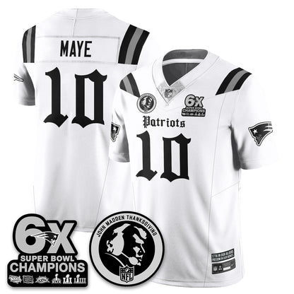 NE Gothic 6x Champions Patch Vapor Limited Jersey - John Madden Patch - Stitched