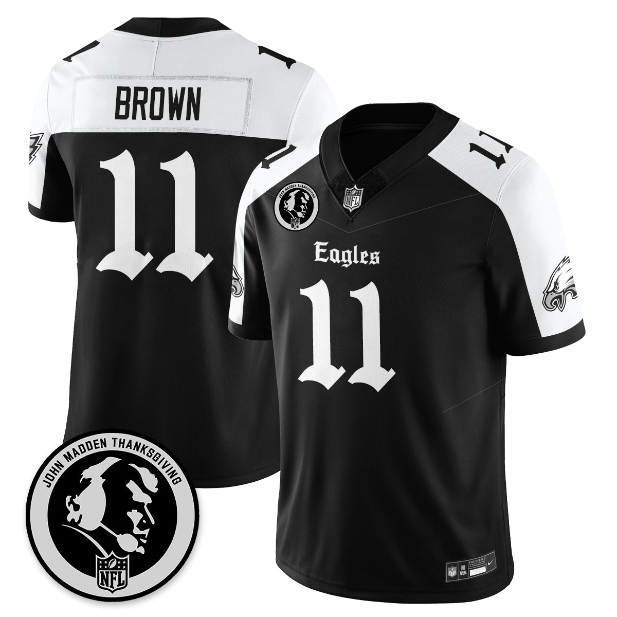 PHI Gothic Vapor Limited Jersey - John Madden Patch - Stitched
