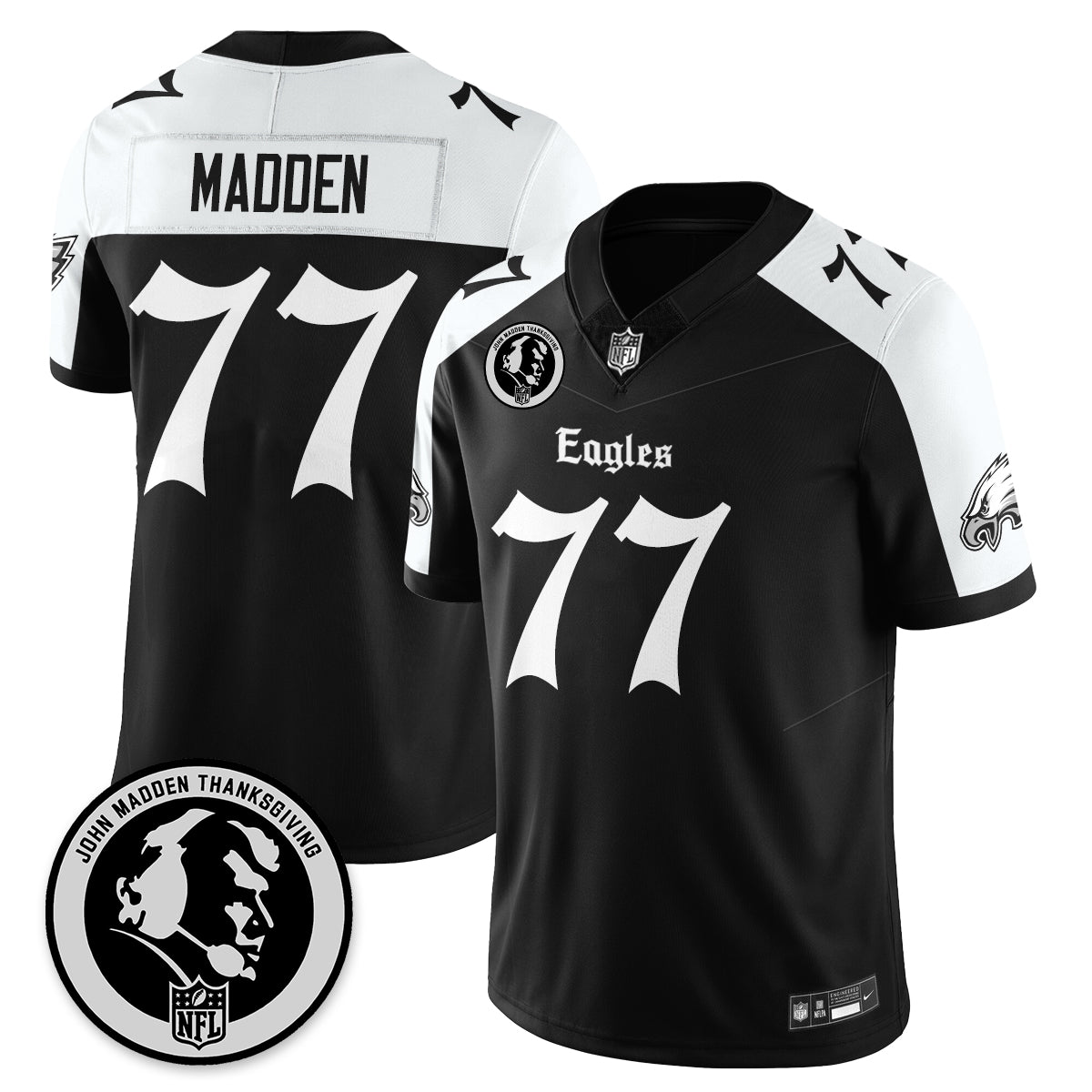 PHI Gothic Vapor Limited Jersey - John Madden Patch - Stitched