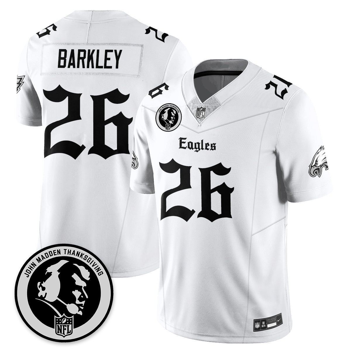 PHI Gothic Vapor Limited Jersey - John Madden Patch - Stitched