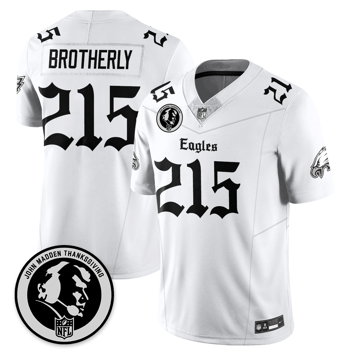 PHI Gothic Vapor Limited Jersey - John Madden Patch - Stitched