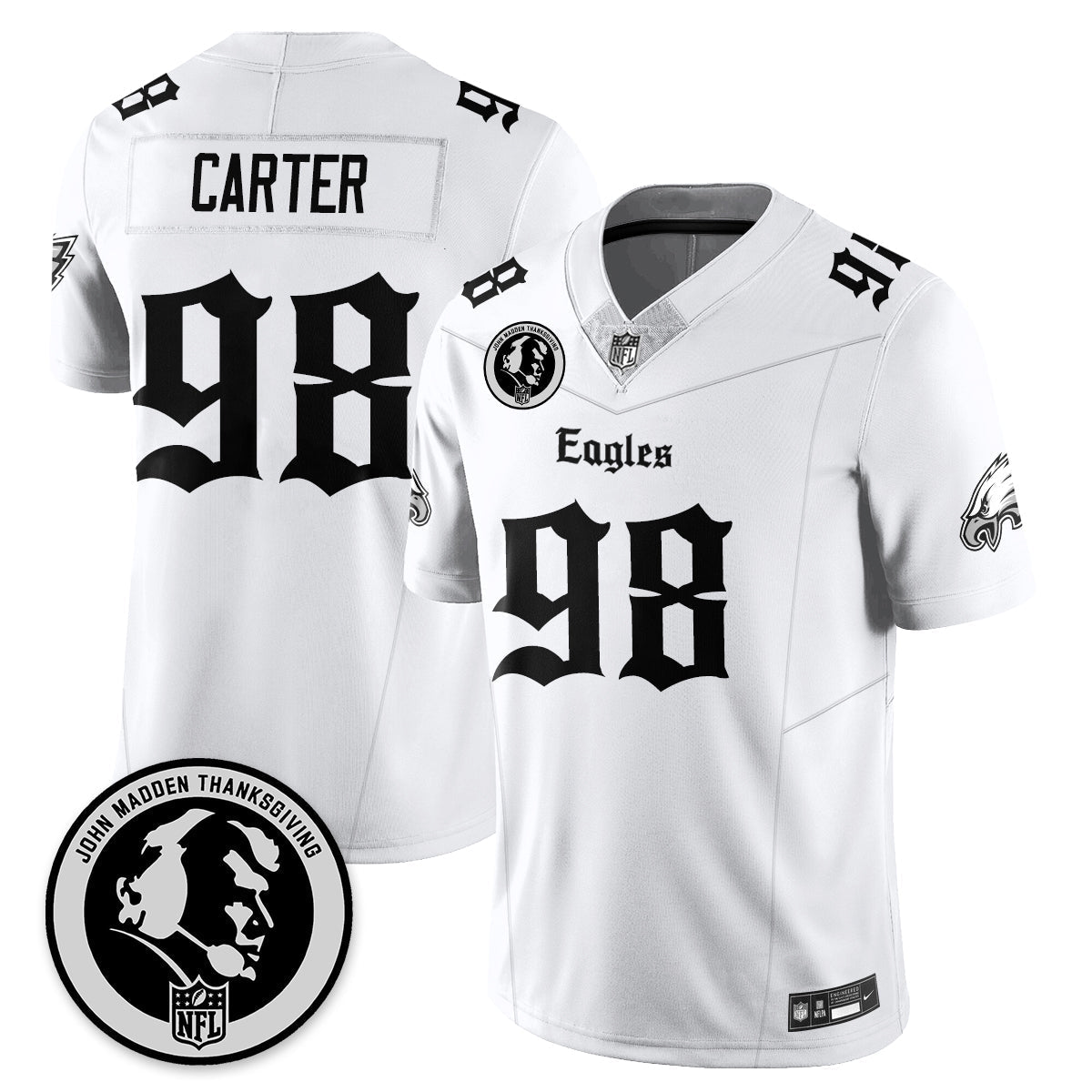 PHI Gothic Vapor Limited Jersey - John Madden Patch - Stitched