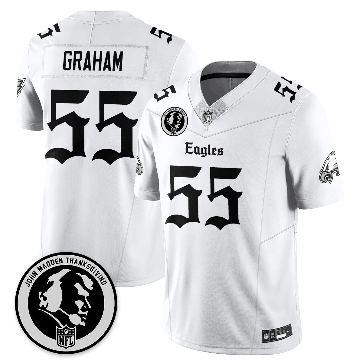 PHI Gothic Vapor Limited Jersey - John Madden Patch - Stitched