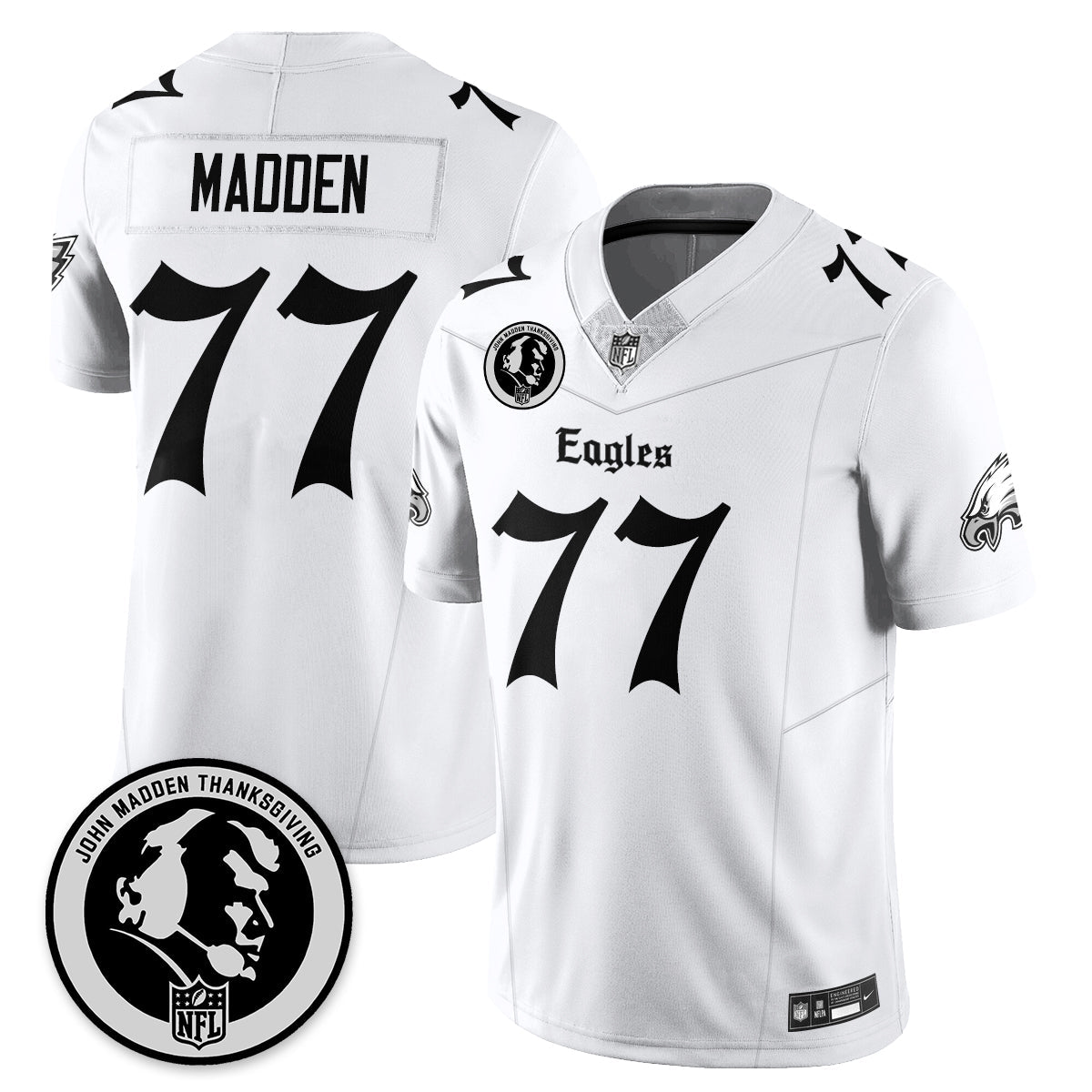 PHI Gothic Vapor Limited Jersey - John Madden Patch - Stitched
