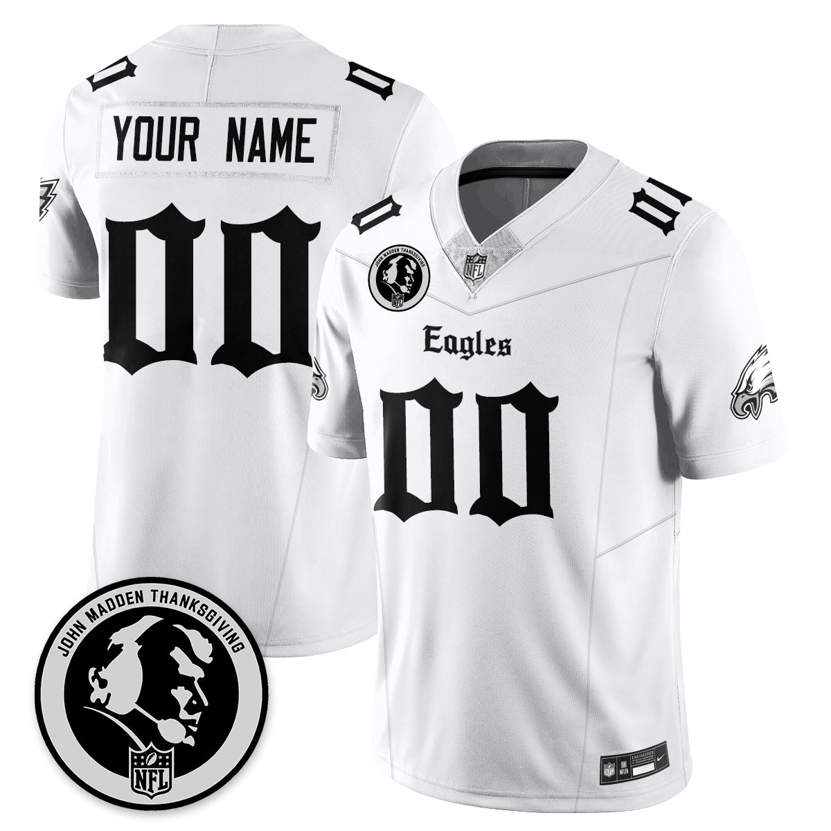 PHI Gothic Vapor Limited Jersey - John Madden Patch - Stitched