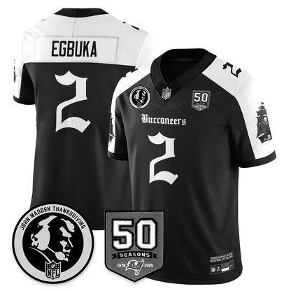 TB Gothic Vapor Limited Jersey - John Madden Patch - Stitched