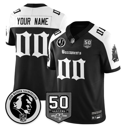 TB Gothic Vapor Limited Jersey - John Madden Patch - Stitched