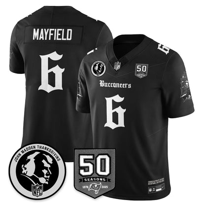 TB Gothic Vapor Limited Jersey - John Madden Patch - Stitched