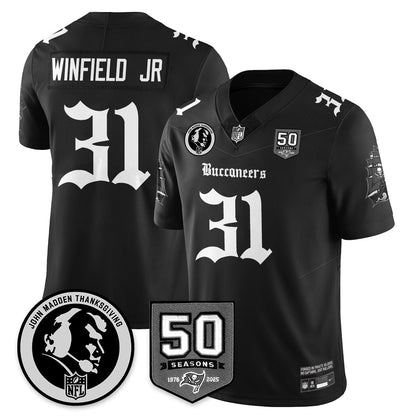 TB Gothic Vapor Limited Jersey - John Madden Patch - Stitched