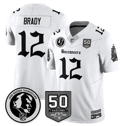 TB Gothic Vapor Limited Jersey - John Madden Patch - Stitched